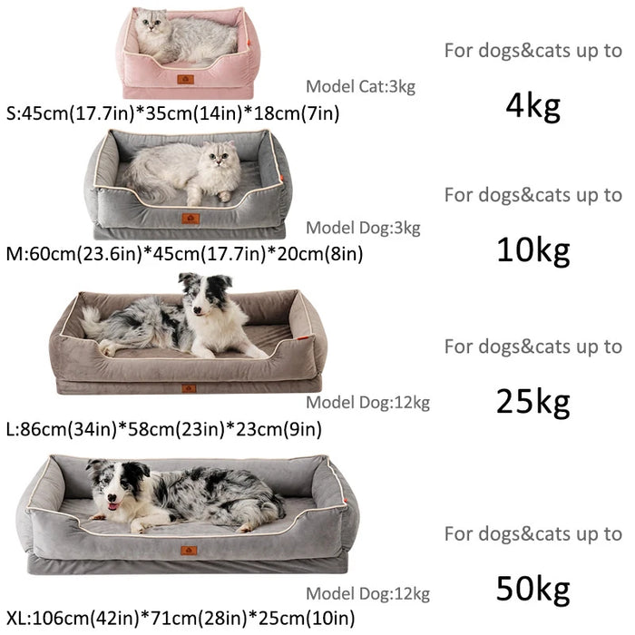 Dutch Velvet Dog Square Winter Bed